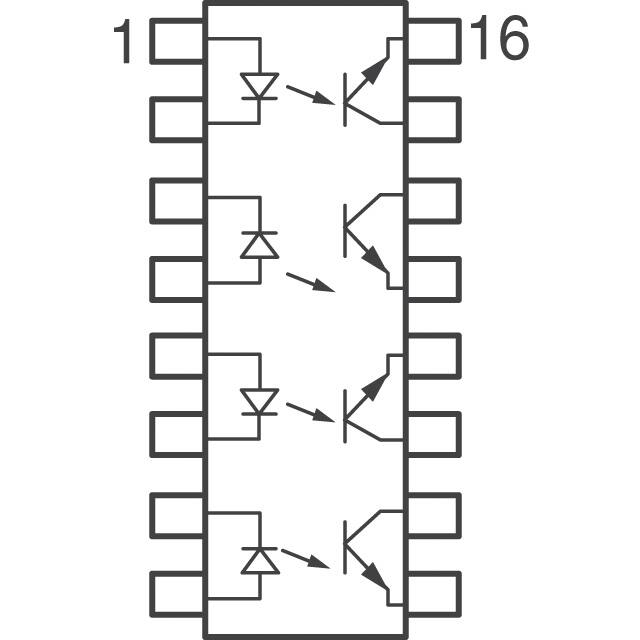 ILQ2 Vishay Semiconductor Opto Division  Optoaisladores - Salida fotovoltaica de transistores